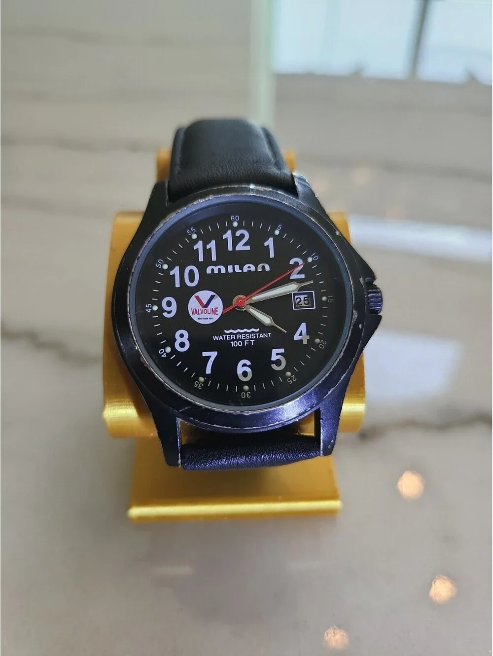 Milan Men's Quartz Watch WorksNew Battery Automobilia 41 mm Valvoline Oil 8